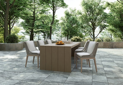Sunpan - Sorrento Dining Chair - Drift Brown - Palazzo Cream - 110736 view 8