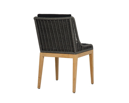 Sunpan - Sorrento Dining Chair - Natural - Arashi Black - 110963_CLOSEOUT view 5