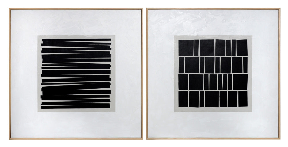 Sunpan - Split Personality (Set Of 2) - 48in X 48in - Wood Floater Frame - A0182 view 6