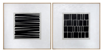 Sunpan - Split Personality (Set Of 2) - 48in X 48in - Wood Floater Frame - A0182 view 6