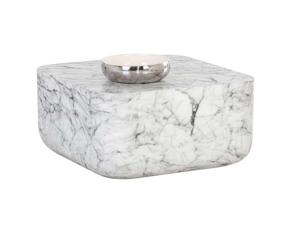 Sunpan - Solterra Strut Coffee Table - Marble Look - 107191 veiw 1