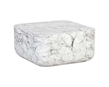 Sunpan - Solterra Strut Coffee Table - Marble Look - 107191 veiw 2