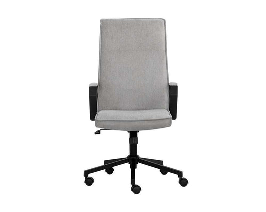 Sunpan - Urban Unity Swanson Office Chair - Polo Club Stone / Bravo Metal - 108448 veiw 2
