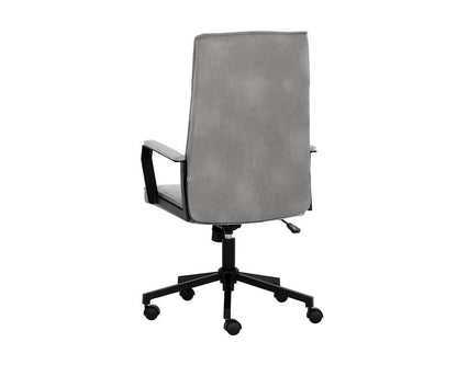 Sunpan - Urban Unity Swanson Office Chair - Polo Club Stone / Bravo Metal - 108448 veiw 4