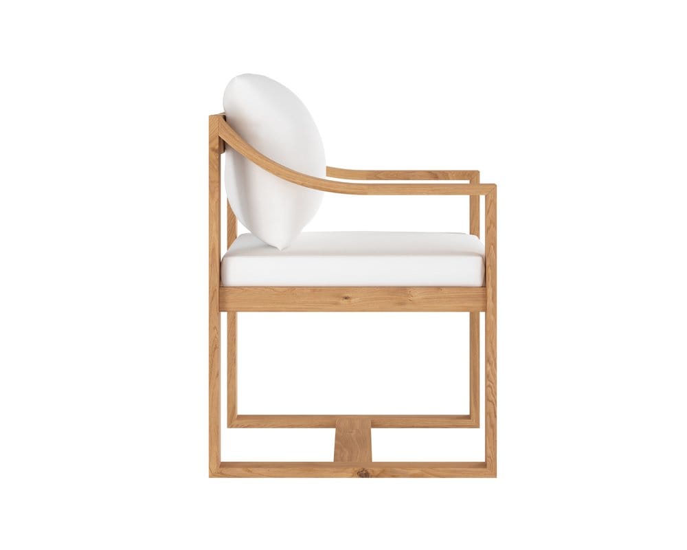 Sunpan - Tahiti Dining Armchair - Stinson White - 109045_CLOSEOUT view 3