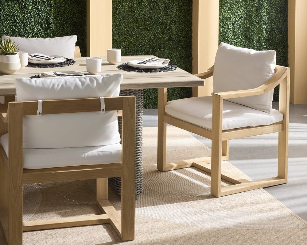 Sunpan - Tahiti Dining Armchair - Stinson White - 109045_CLOSEOUT view 5