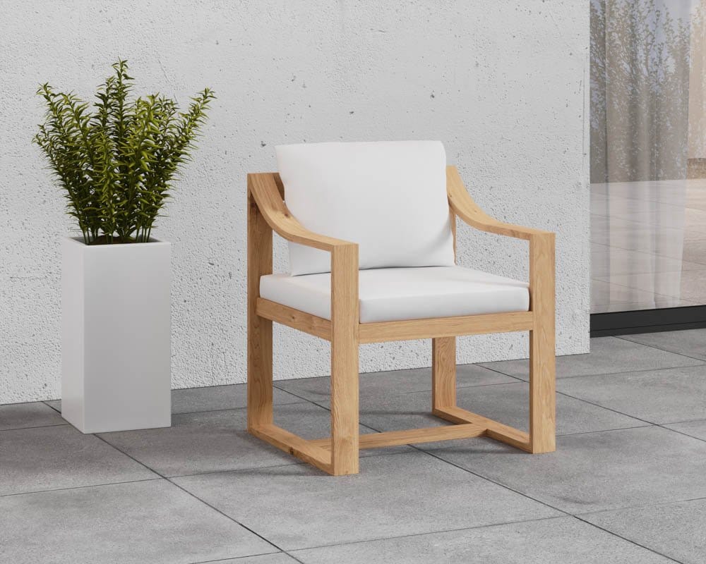 Sunpan - Tahiti Dining Armchair - Stinson White - 109045_CLOSEOUT view 6