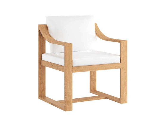 Sunpan - Tahiti Dining Armchair - Stinson White - 109045_CLOSEOUT veiw 1