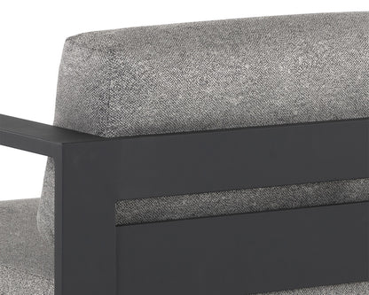 Sunpan - Tavira Armchair - Charcoal - Lanikai Salt And Pepper - 109655 view 8