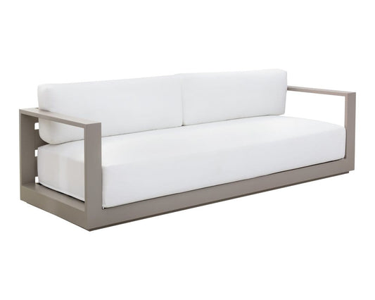 Sunpan - Tavira Sofa - Greige - Stinson White - 110479 view 1