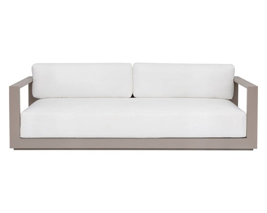 Sunpan - Tavira Sofa - Greige - Stinson White - 110479 view 2
