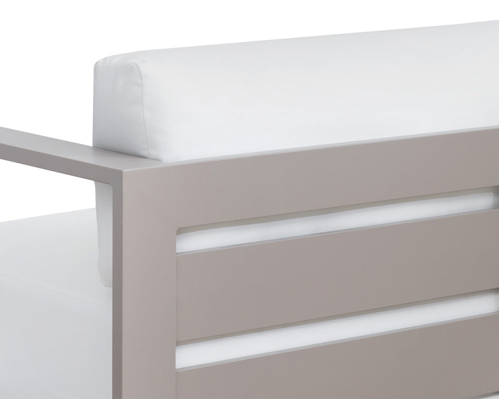 Sunpan - Tavira Sofa - Greige - Stinson White - 110479 view 6
