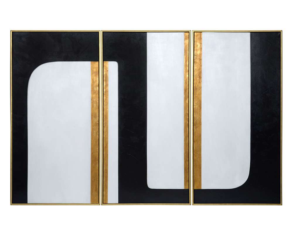 Sunpan - The Path (Set Of 3) - 30in X 60in - Gold Floater Frame - A0180 veiw 1