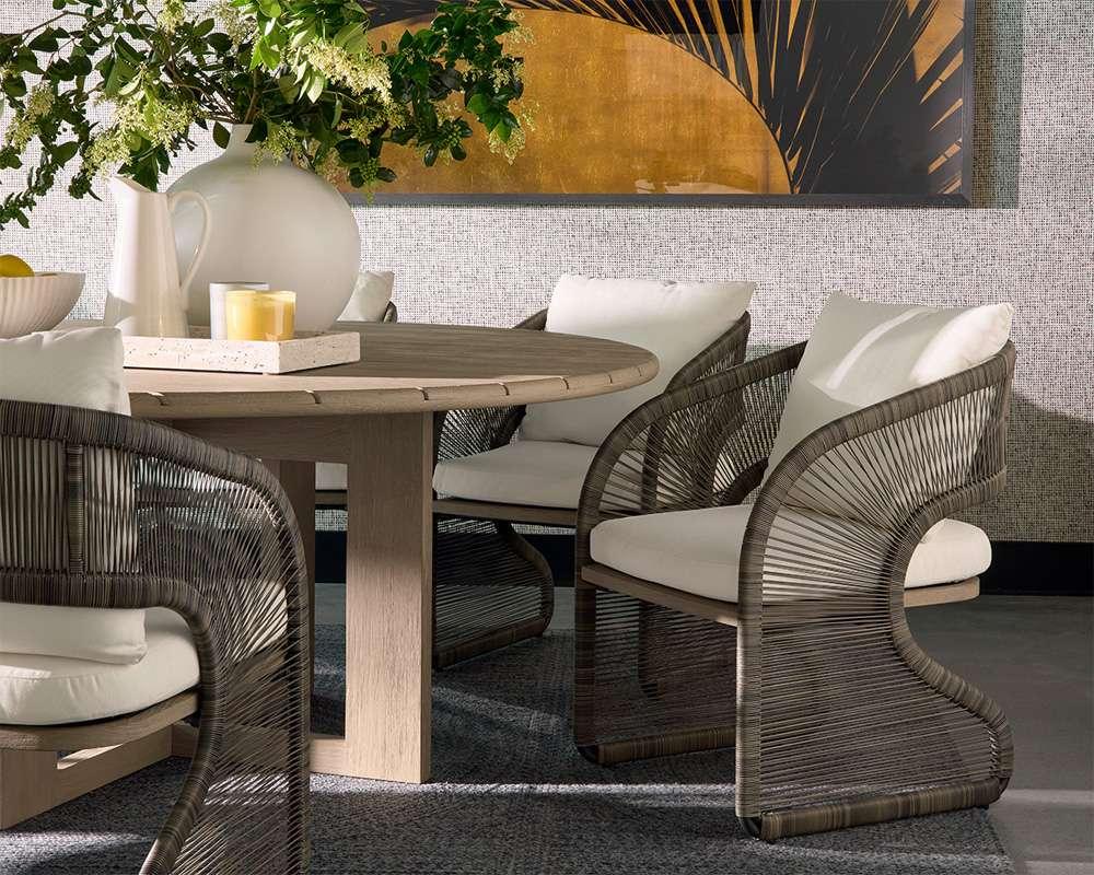 Sunpan - Toulon Dining Chair - Stinson Cream - 111045 veiw 5