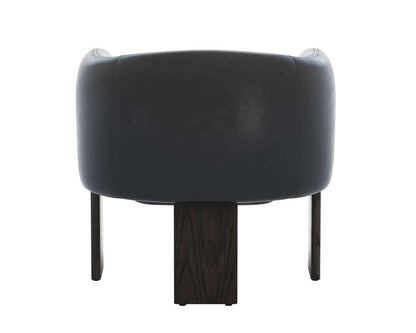 Sunpan - Trine Lounge Chair - Dark Brown - Vintage Black Night Leather - 111408 veiw 5