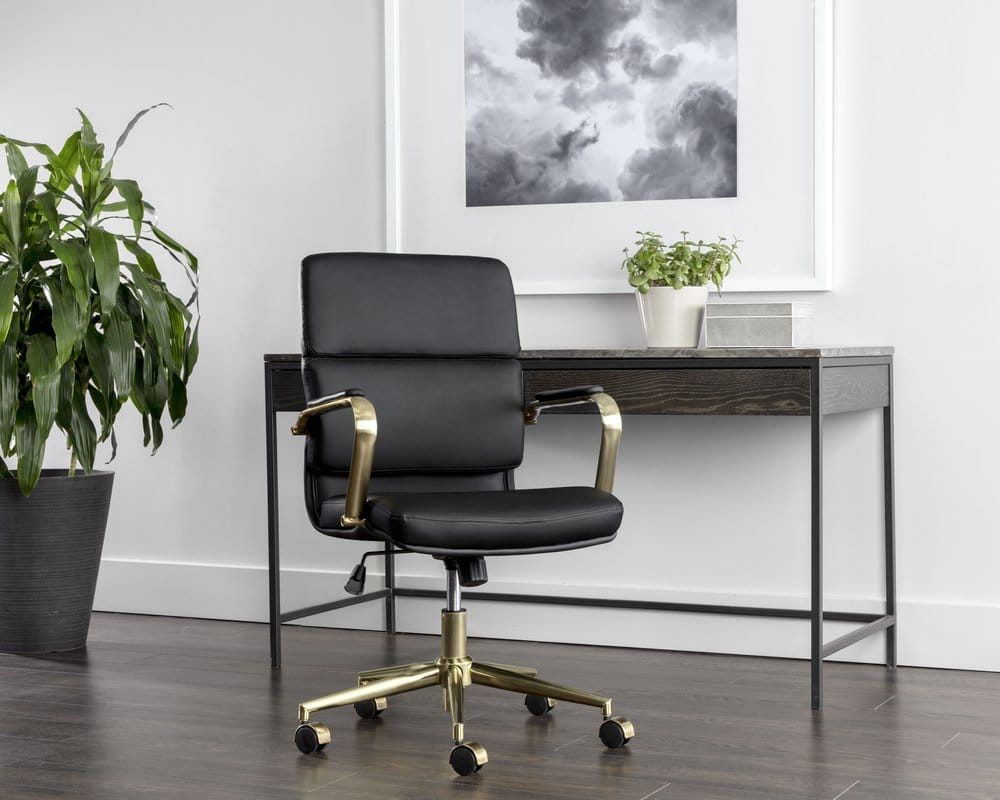 Sunpan - Urban Unity Kleo Office Chair - Onyx - 107979 view 5