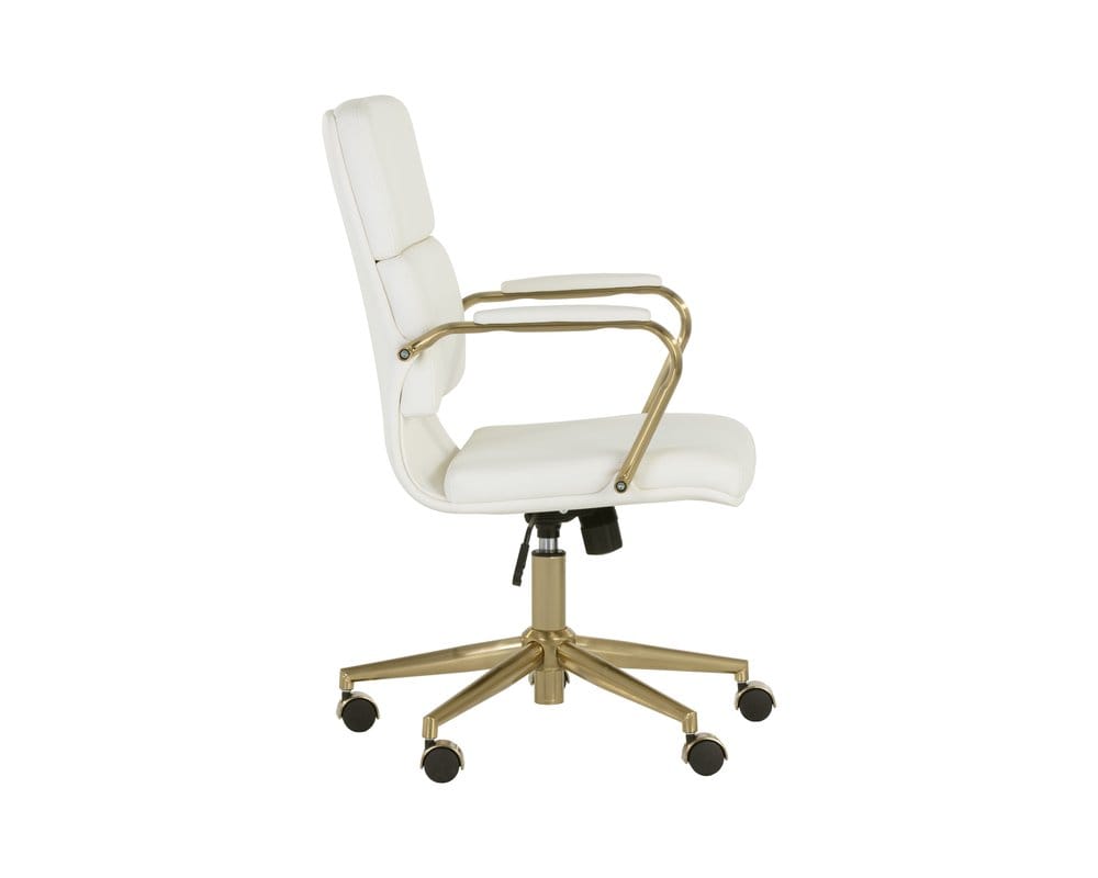 Sunpan - Urban Unity Kleo Office Chair - Snow - 106655 view 3