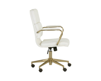 Sunpan - Urban Unity Kleo Office Chair - Snow - 106655 view 3