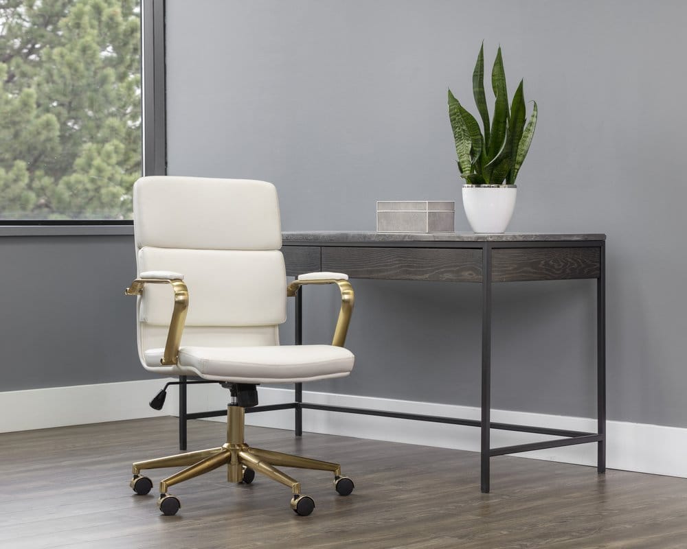 Sunpan - Urban Unity Kleo Office Chair - Snow - 106655 view 5