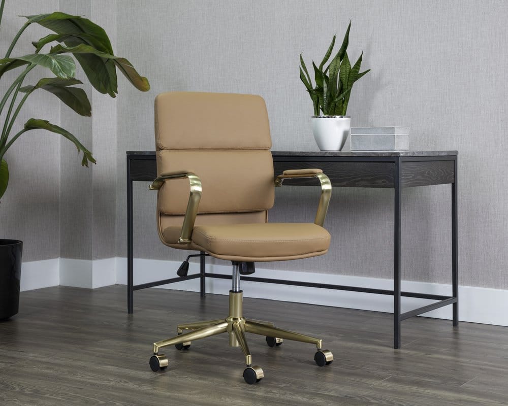 Sunpan - Urban Unity Kleo Office Chair - Tan - 107980 view 5