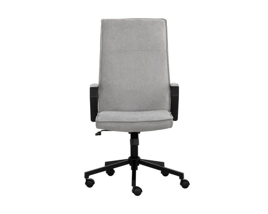 Sunpan - Urban Unity Swanson Office Chair - Polo Club Stone / Bravo Metal - 108448 view 2