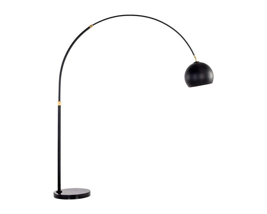 Sunpan - Ikon Vern Floor Lamp - Black - 106798 veiw 1