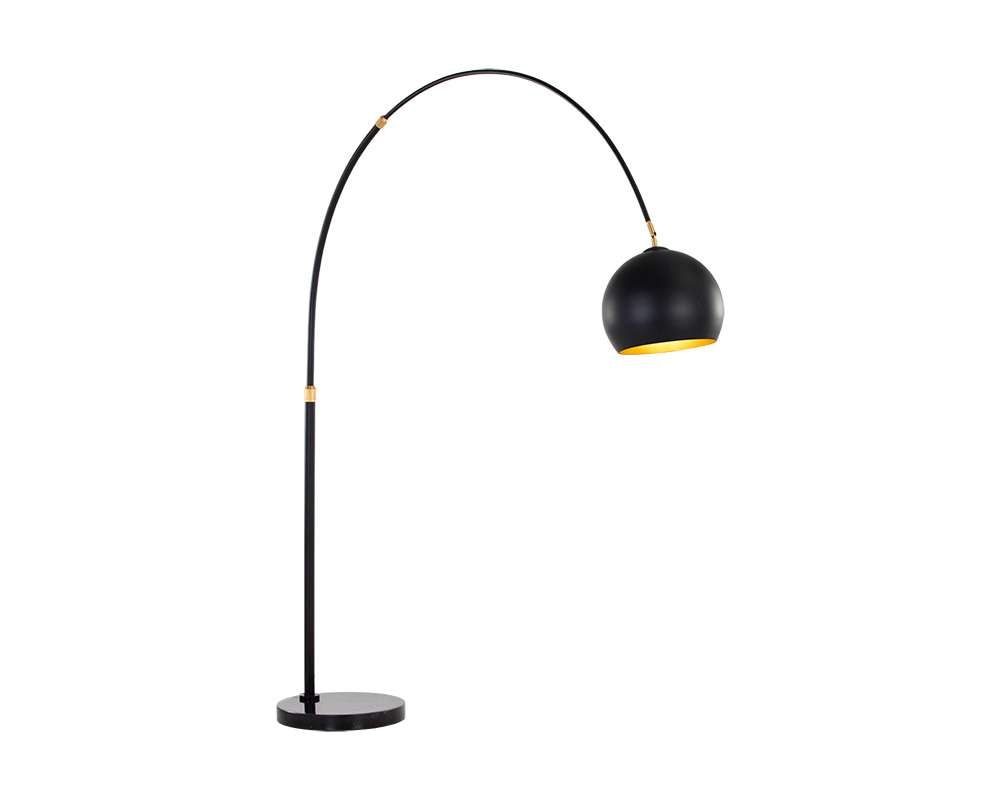 Sunpan - Ikon Vern Floor Lamp - Black - 106798 veiw 3