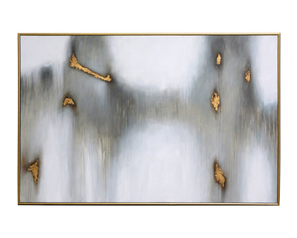 Sunpan - Water Marks - 72in X 48in - Gold Floater Frame - A0227 view 3