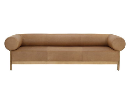 Sunpan - Westport Bromley Sofa - Rustic Oak - Ludlow Sesame Leather - 111589 view 2