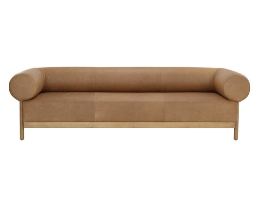 Sunpan - Westport Bromley Sofa - Rustic Oak - Ludlow Sesame Leather - 111589 view 2