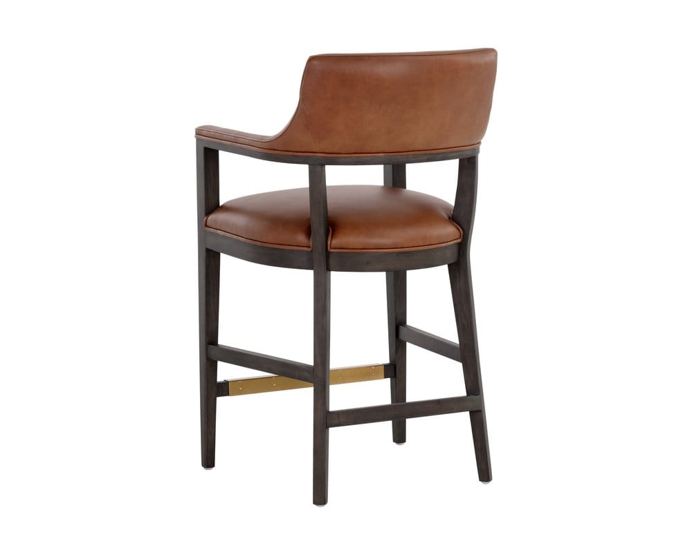 Sunpan - Westport Brylea Counter Stool - Brown - Shalimar Tobacco Leather - 110518 view 3
