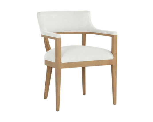 Sunpan - Westport Brylea Dining Armchair - Natural - Heather Ivory Tweed - 110525_CLOSEOUT view 1