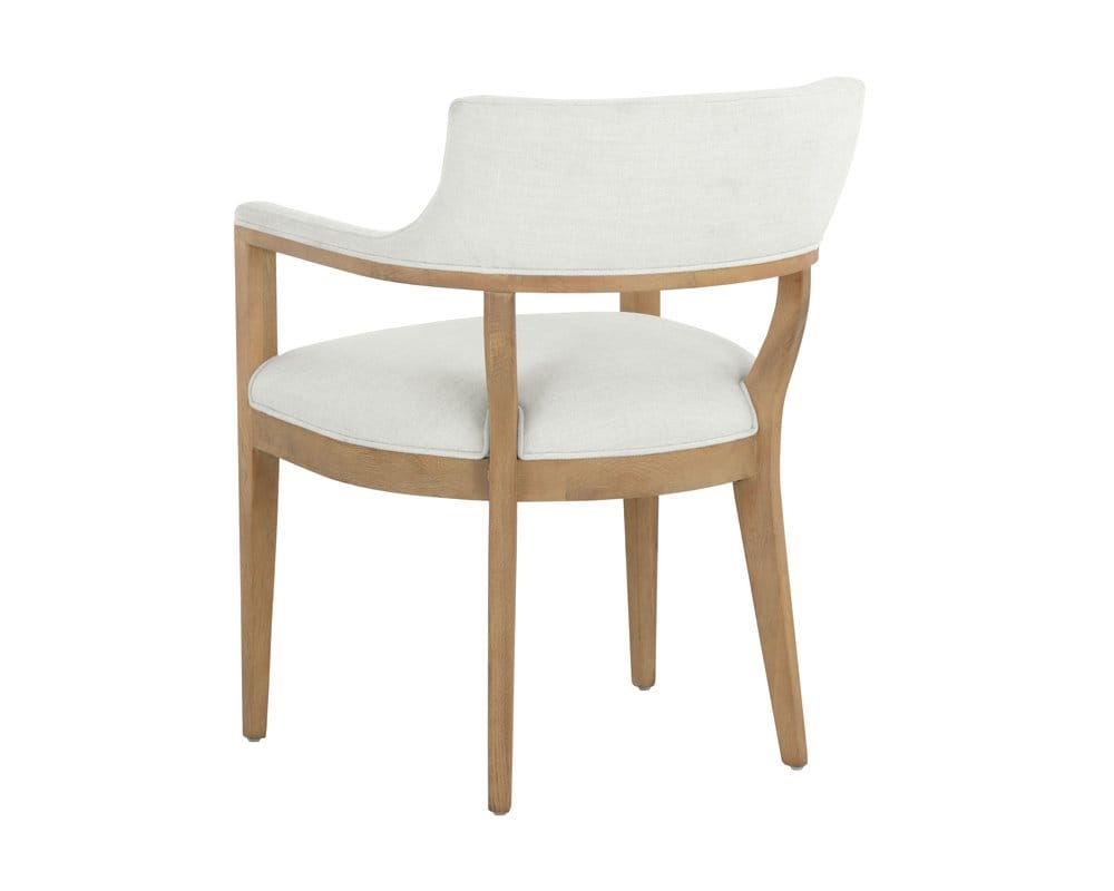 Sunpan - Westport Brylea Dining Armchair - Natural - Heather Ivory Tweed - 110525_CLOSEOUT view 7