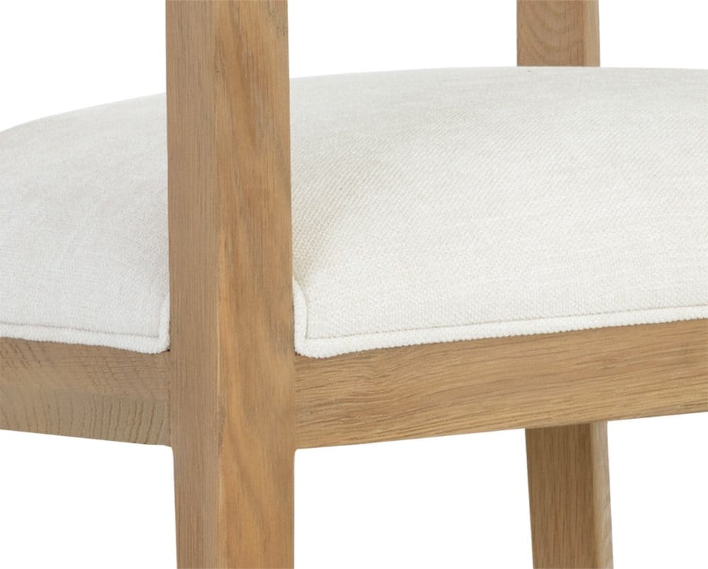 Sunpan - Westport Brylea Dining Armchair - Natural - Heather Ivory Tweed - 110525_CLOSEOUT view 11