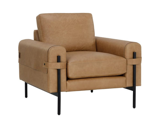 Sunpan - Westport Camus Armchair - Ludlow Sesame Leather - 111588 view 1