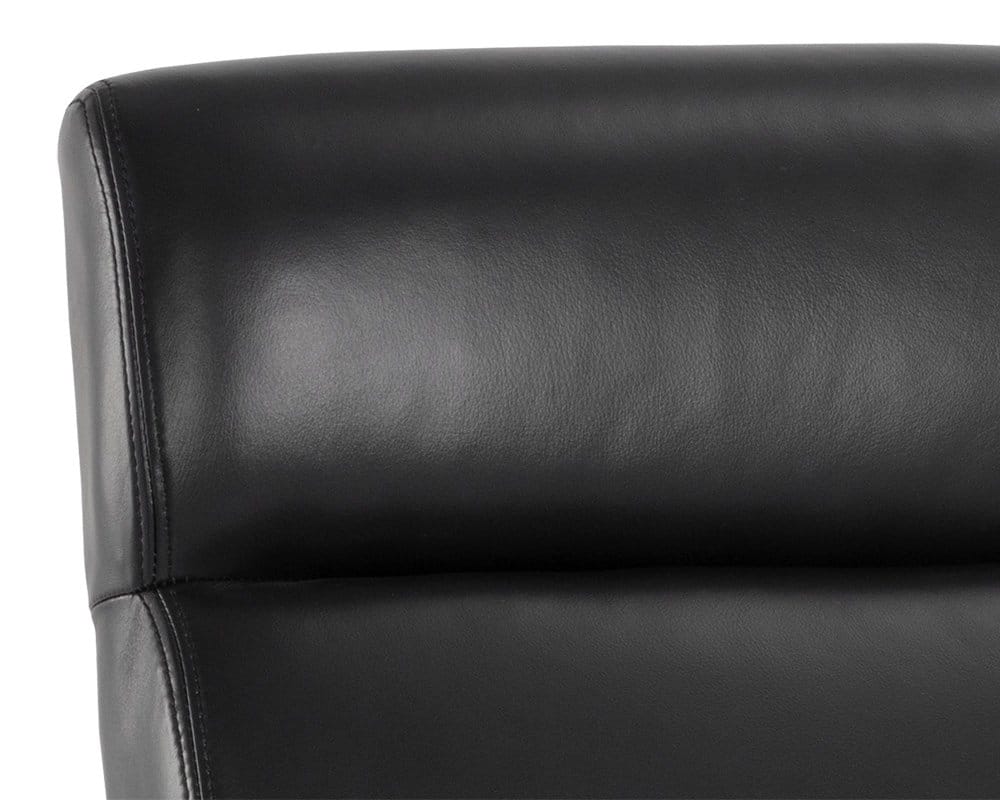 Sunpan - Westport Collin Office Chair - Brown - Cortina Black Leather - 110540 view 7