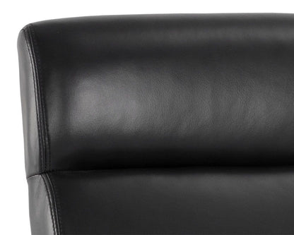 Sunpan - Westport Collin Office Chair - Brown - Cortina Black Leather - 110540 view 7