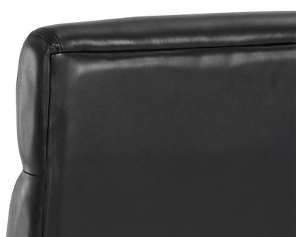 Sunpan - Westport Collin Office Chair - Brown - Cortina Black Leather - 110540 view 8
