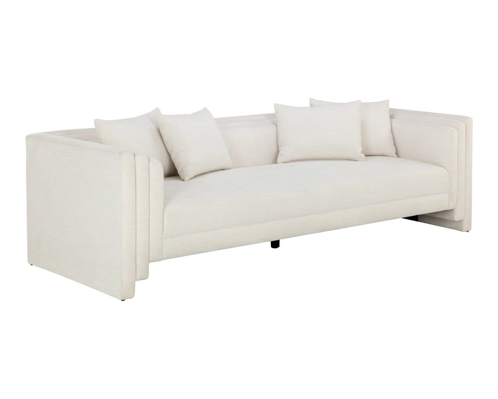 Sunpan - Westport Kira Sofa - Heather Ivory Tweed - 111653 view 1