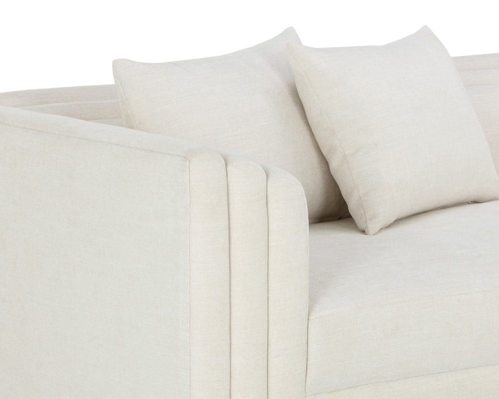 Sunpan - Westport Kira Sofa - Heather Ivory Tweed - 111653 view 5