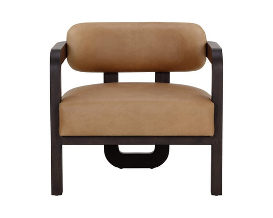Sunpan - Westport Madrone Lounge Chair - Brown - Ludlow Sesame Leather - 111585 view 2