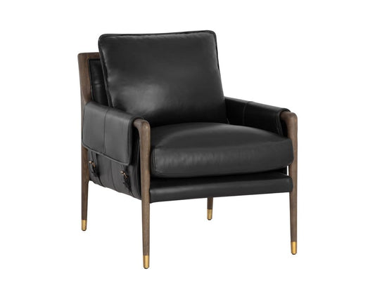 Sunpan - Westport Mauti Armchair - Dark Brown - Cortina Black Leather - 110572 view 2