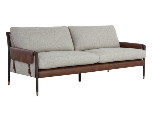 Sunpan - Westport Mauti Sofa - Brown - Vault Fog / Bravo Cognac - 110574 view 1