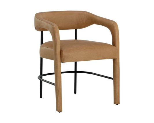Sunpan - Westport Mavia Dining Armchair - Ludlow Sesame Leather - 111453 view 1