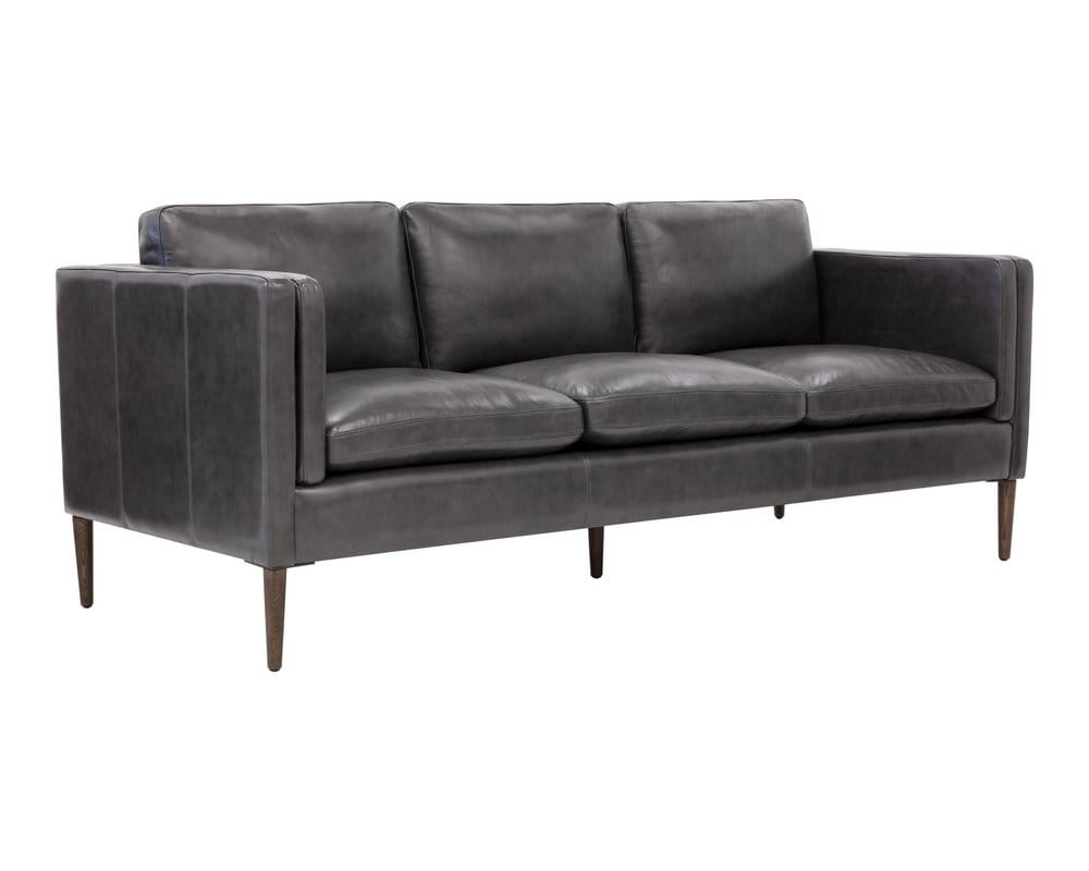 Sunpan - Westport Richmond Sofa - Brentwood Charcoal Leather - 110576 view 1