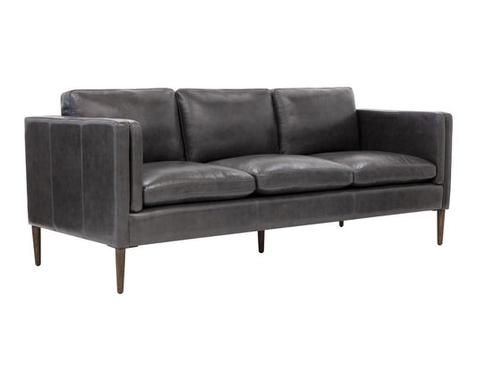 Sunpan - Westport Richmond Sofa - Brentwood Charcoal Leather - 110576 view 1