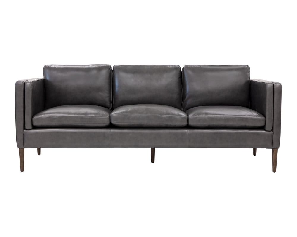 Sunpan - Westport Richmond Sofa - Brentwood Charcoal Leather - 110576 view 2