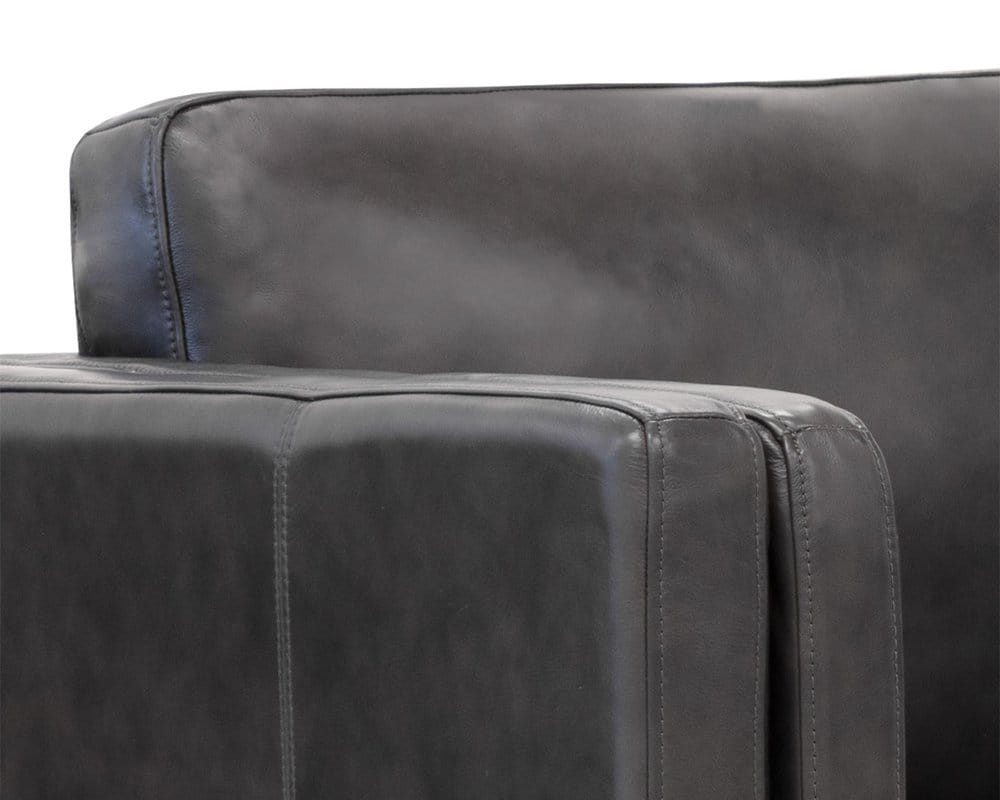 Sunpan - Westport Richmond Sofa - Brentwood Charcoal Leather - 110576 view 6