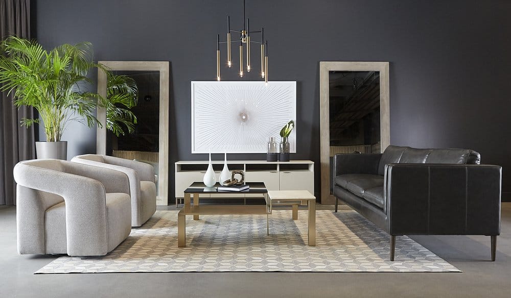 Sunpan - Westport Richmond Sofa - Brentwood Charcoal Leather - 110576 view 7