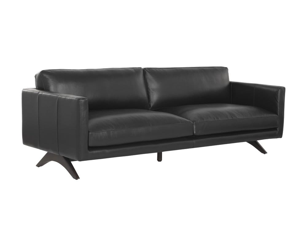 Sunpan - Westport Rogers Sofa - Cortina Black Leather - 110580 view 1